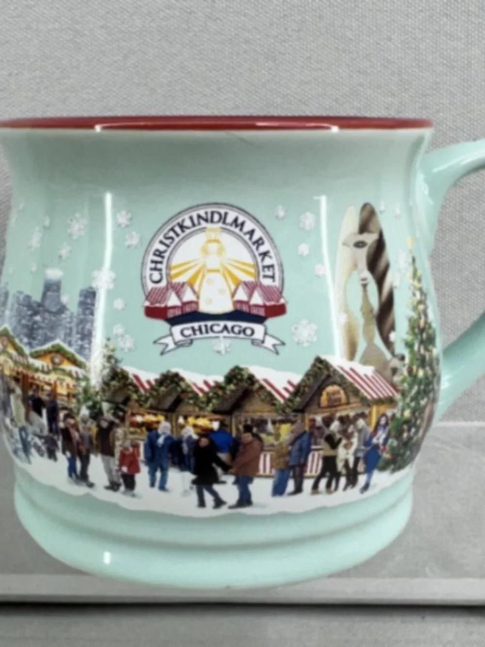 2023 Chicago Christkindlmarket Christmas Mug Downtown Skyline Holiday Souvenir